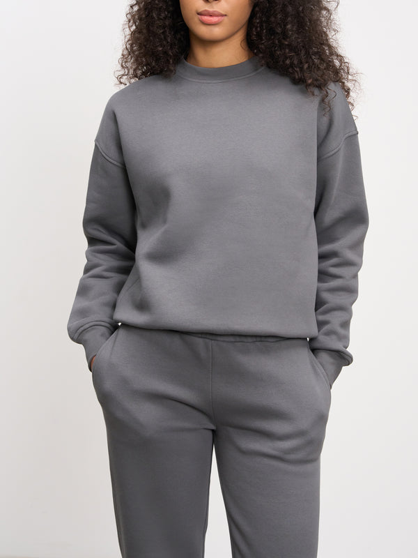 Womens Neoprene Sweatshirt in Grey