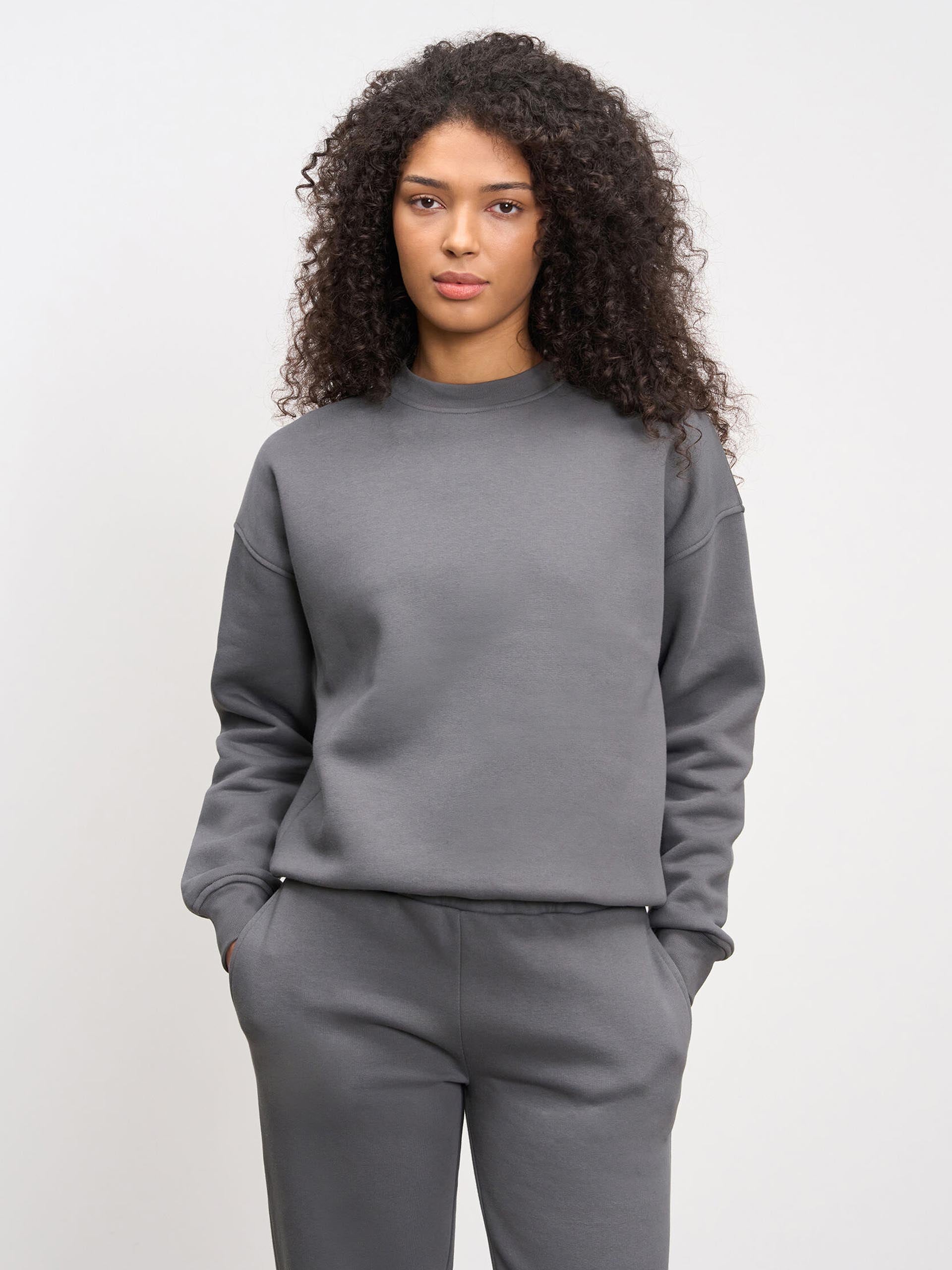 Womens Neoprene Sweatshirt in Grey