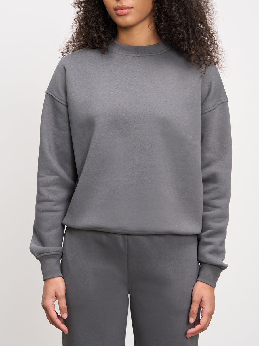 Womens Neoprene Sweatshirt in Grey