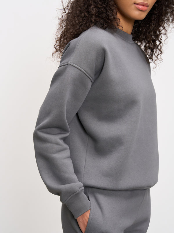 Womens Neoprene Sweatshirt in Grey