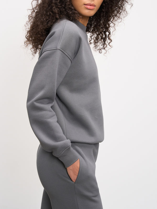 Womens Neoprene Sweatshirt in Grey