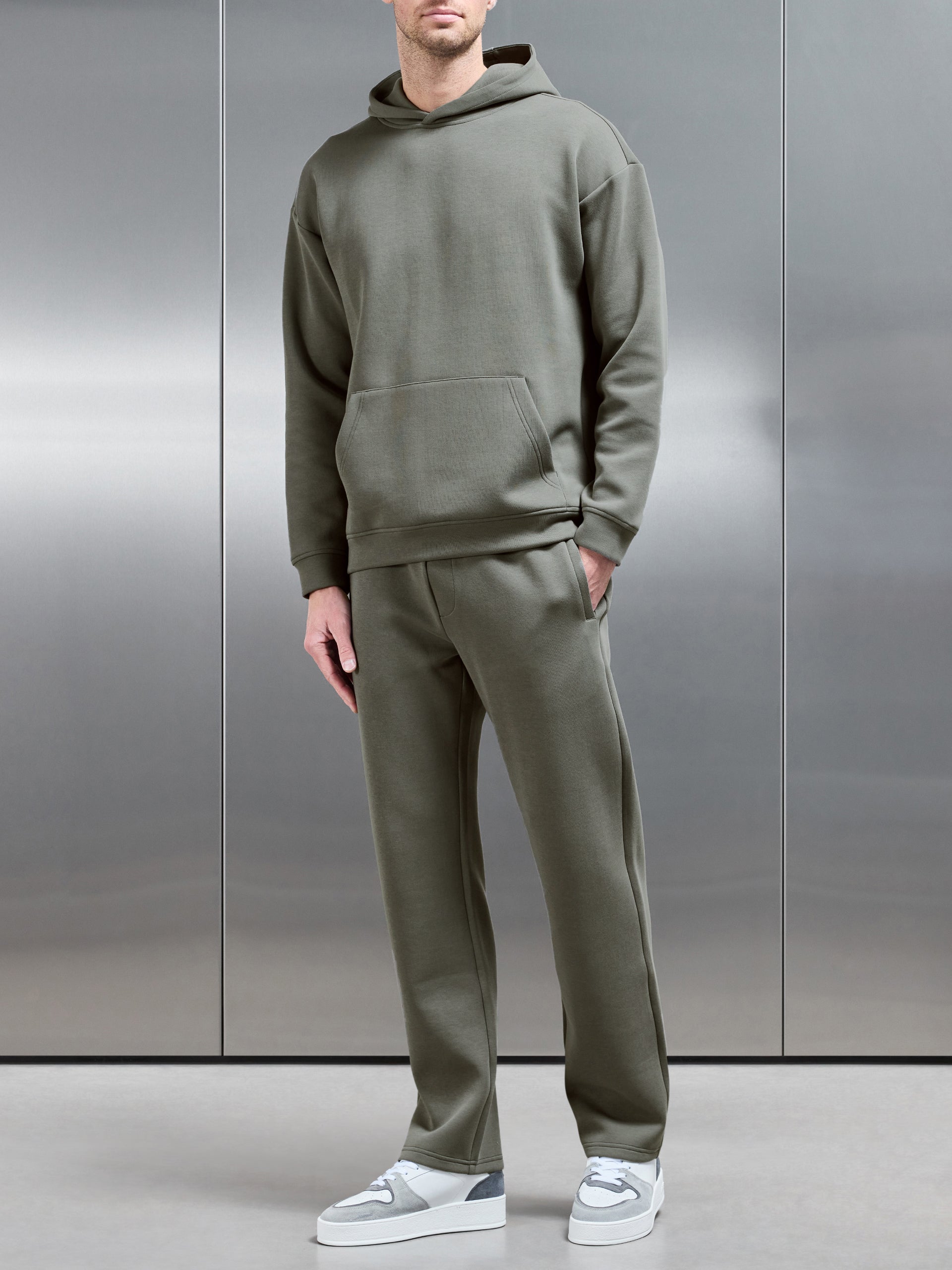 Neoprene Straight Leg Jogger in Sage