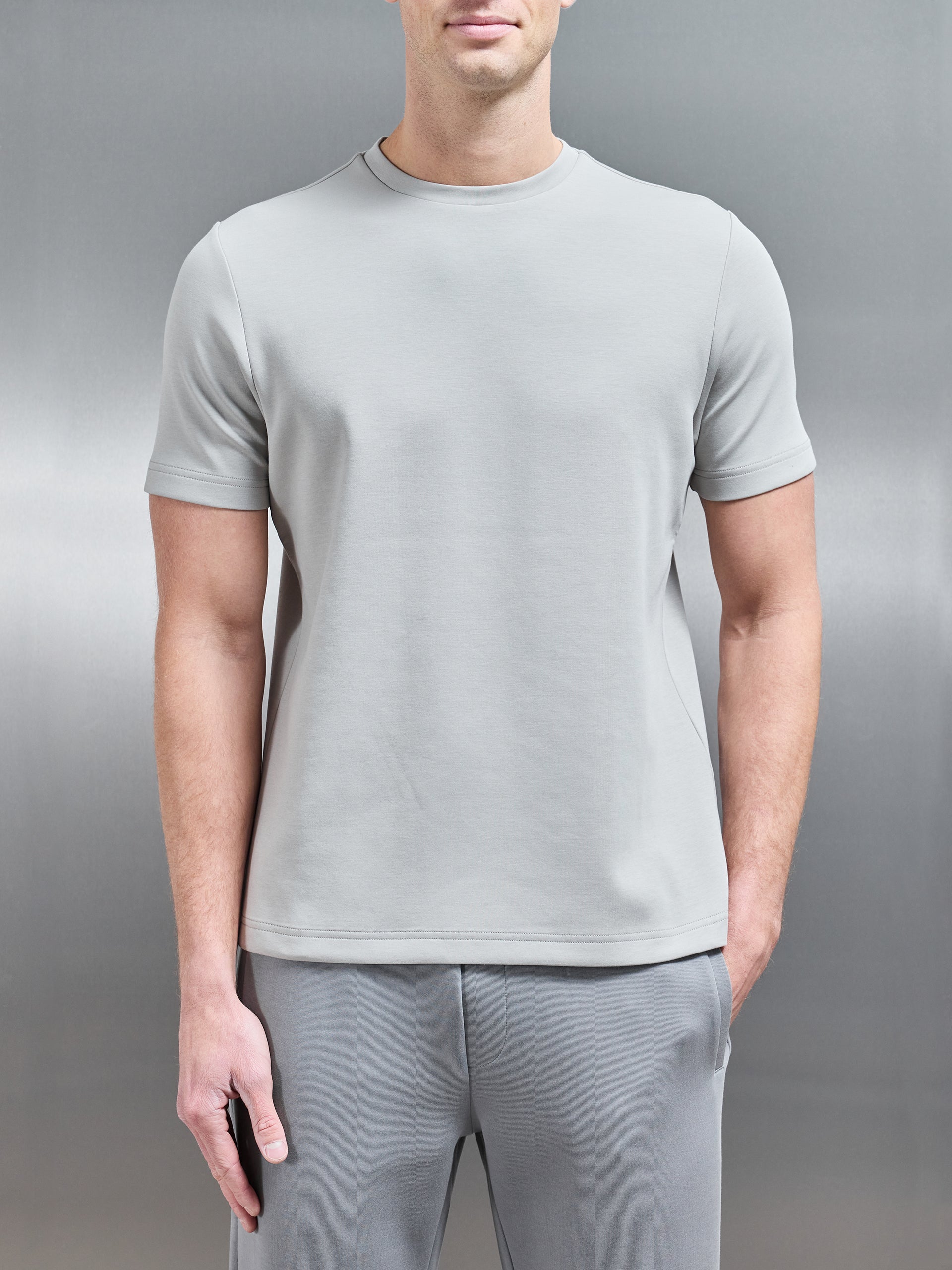 Neoprene T-Shirt in Stone