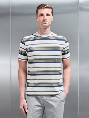Nova Stripe T-Shirt in Navy