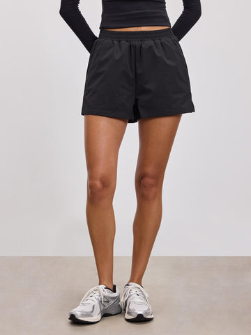 Womens Nylon Short in Black