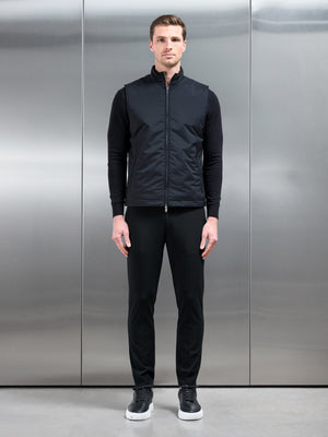 Padded Shell Gilet in Black