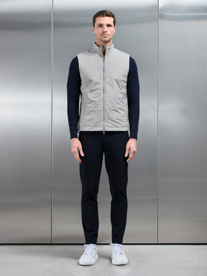 Padded Shell Gilet in Stone