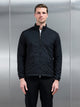 Padded Shell Zip Through Jacket in Black