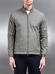 Padded Shell Zip Through Jacket in Olive