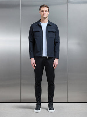 Padded Cargo Jacket in Black