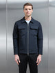 Padded Cargo Jacket in Black