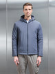 Padded Technical Shell Windbreaker in Grey
