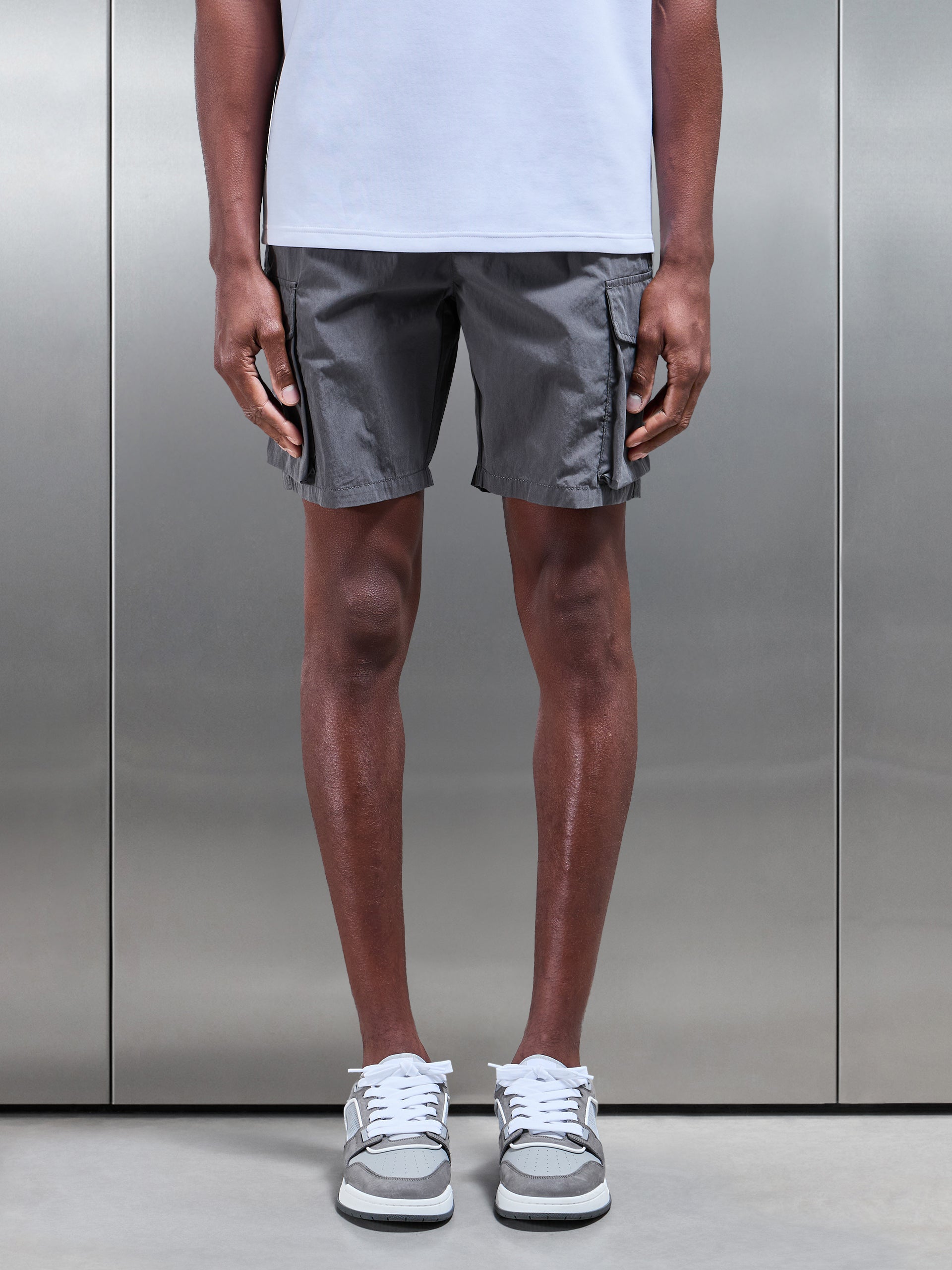 Parachute Cargo Short in Grey