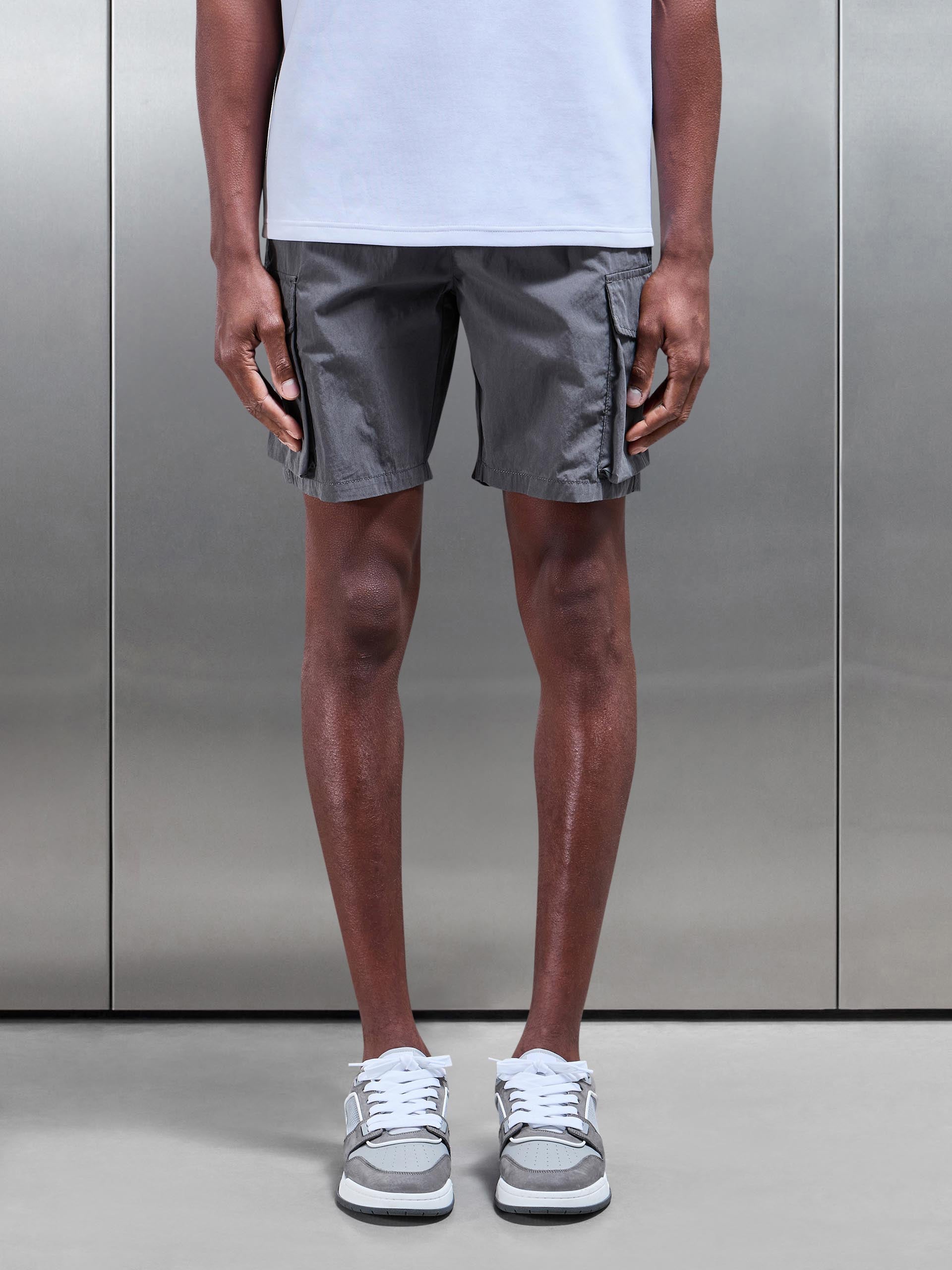 Parachute Cargo Short in Grey