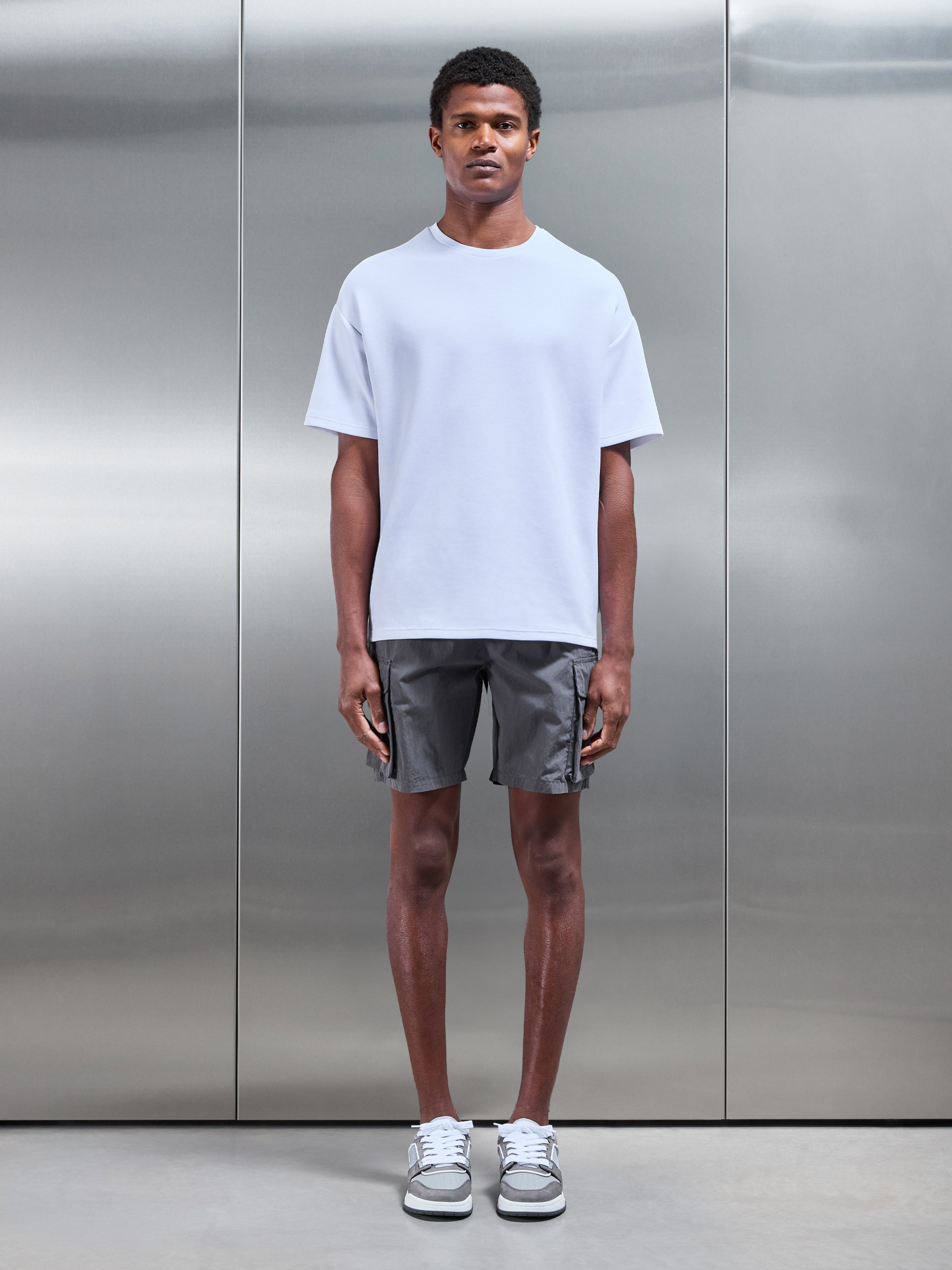 Parachute Cargo Short in Grey