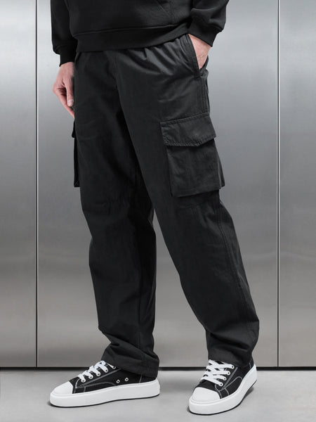 Parachute Cargo Pant in Black