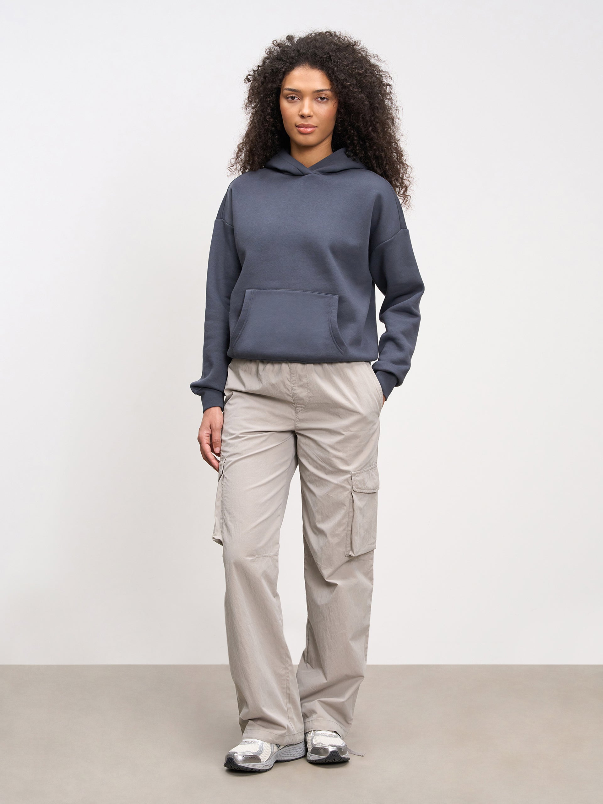 Womens Parachute Cargo Pant in Stone