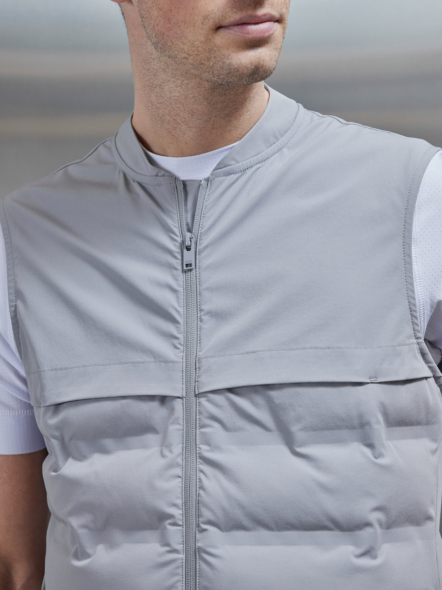 Performance Gilet in Mid Grey