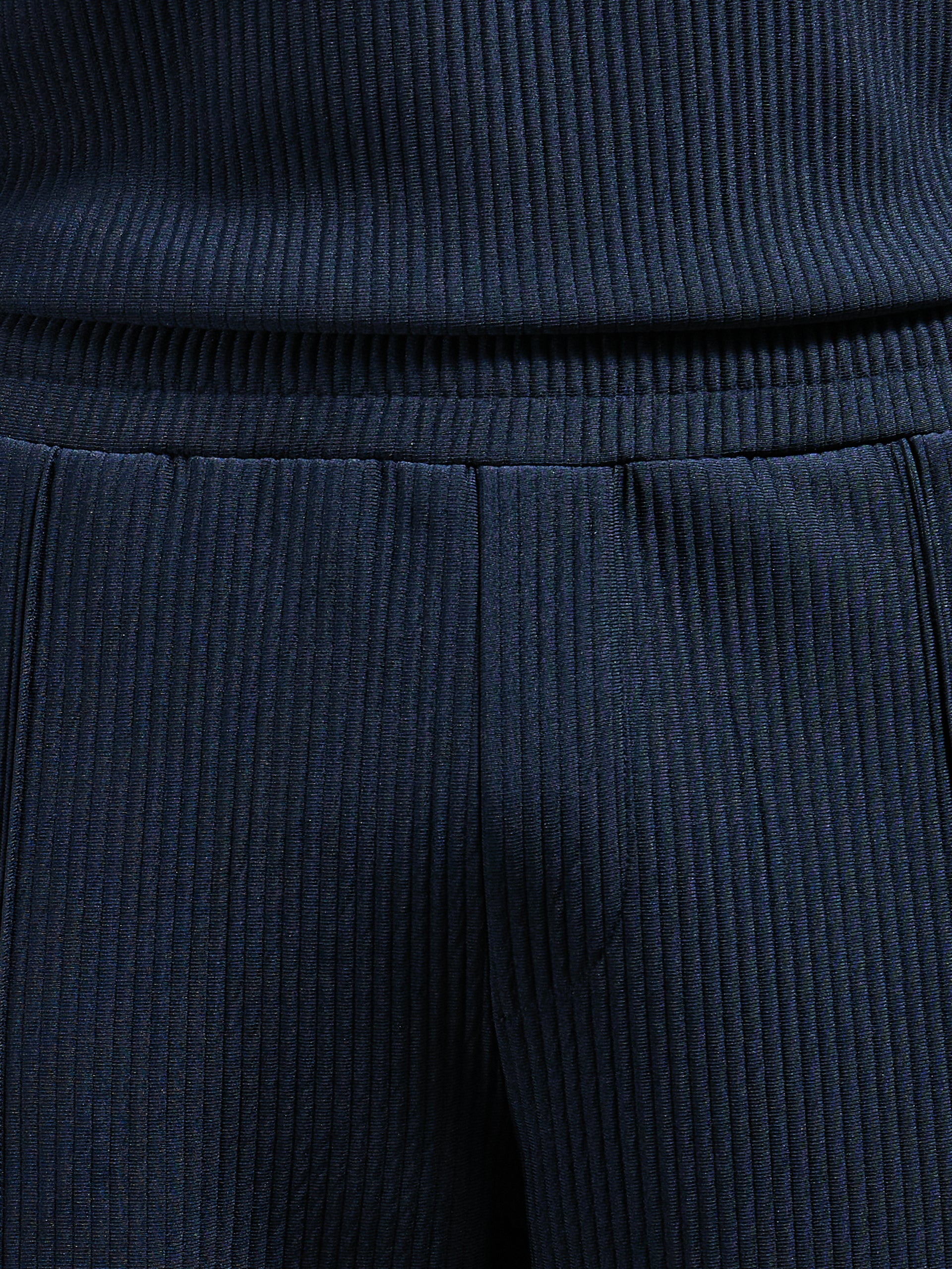 Pleated Short in Navy