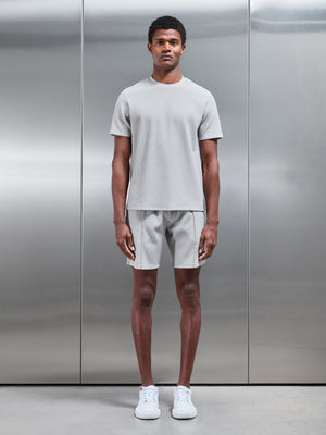 Pleated T-Shirt in Stone