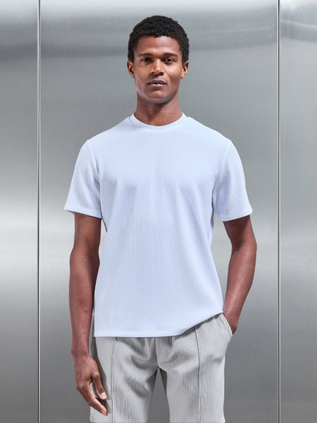 Pleated T-Shirt in White