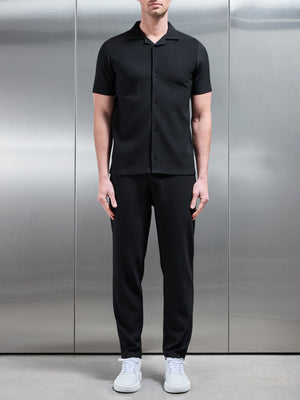 Pleated Trouser in Black