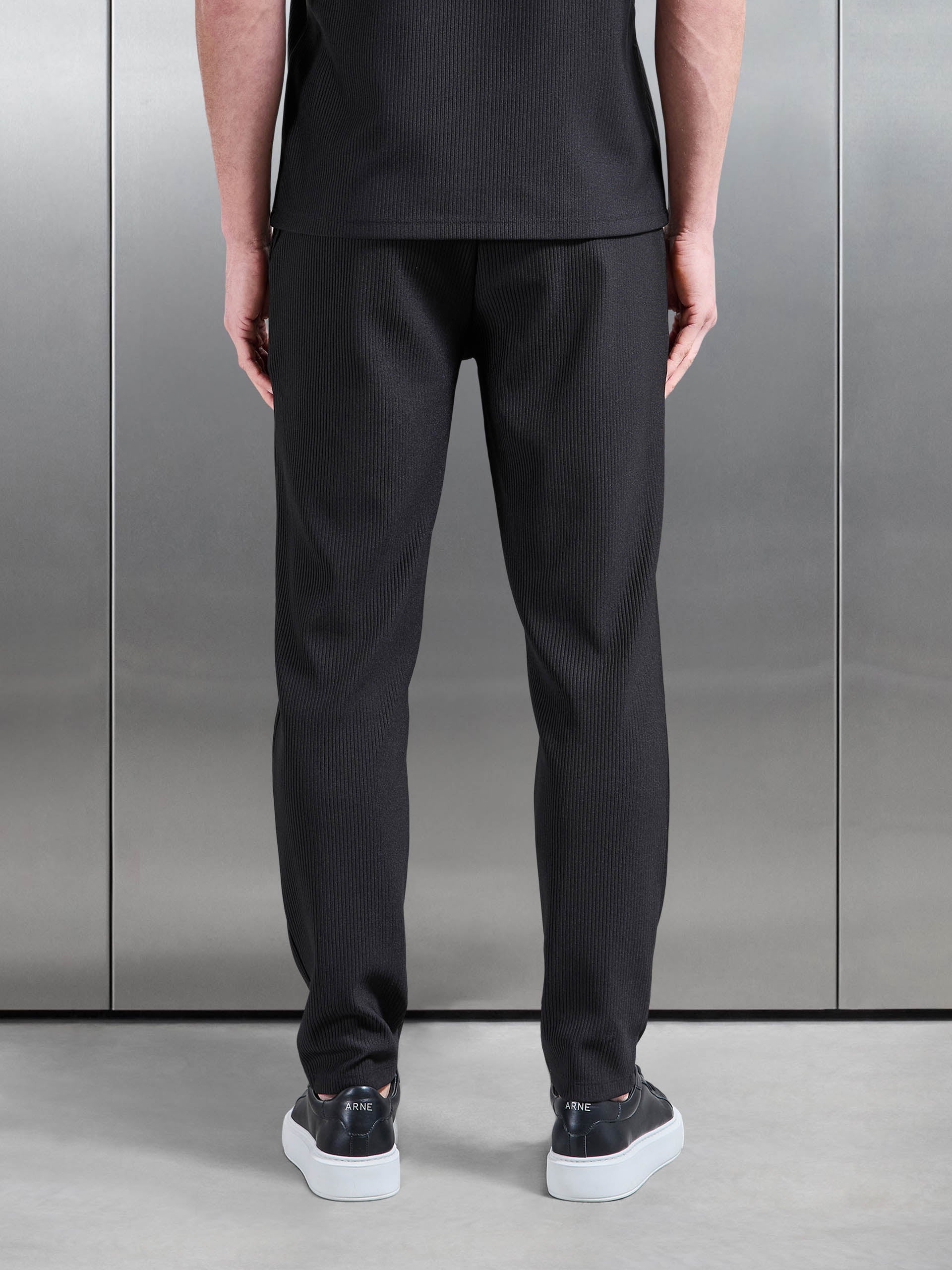 Pleated Trouser in Black