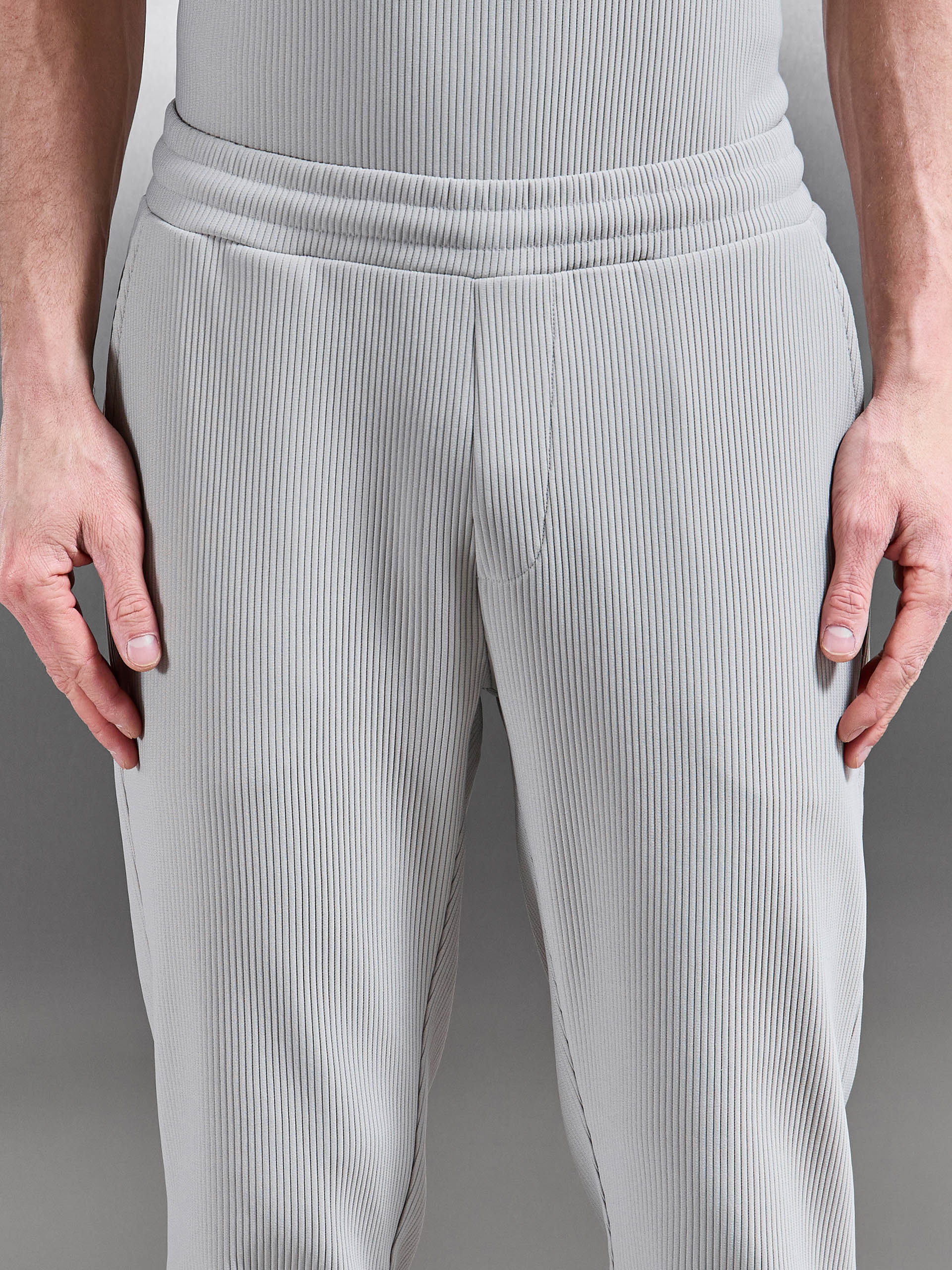 Pleated Trouser in Stone