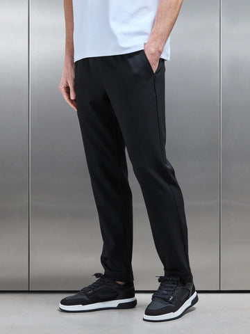 Essential Drawstring Relaxed Trouser in Black