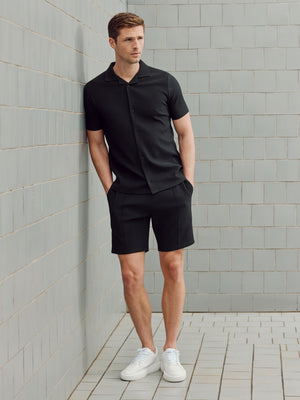 Pleated Short in Black