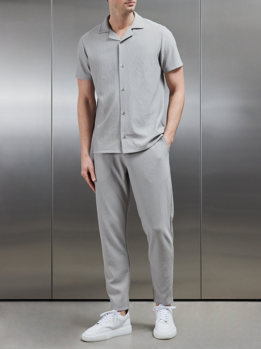 Pleated Trouser in Stone