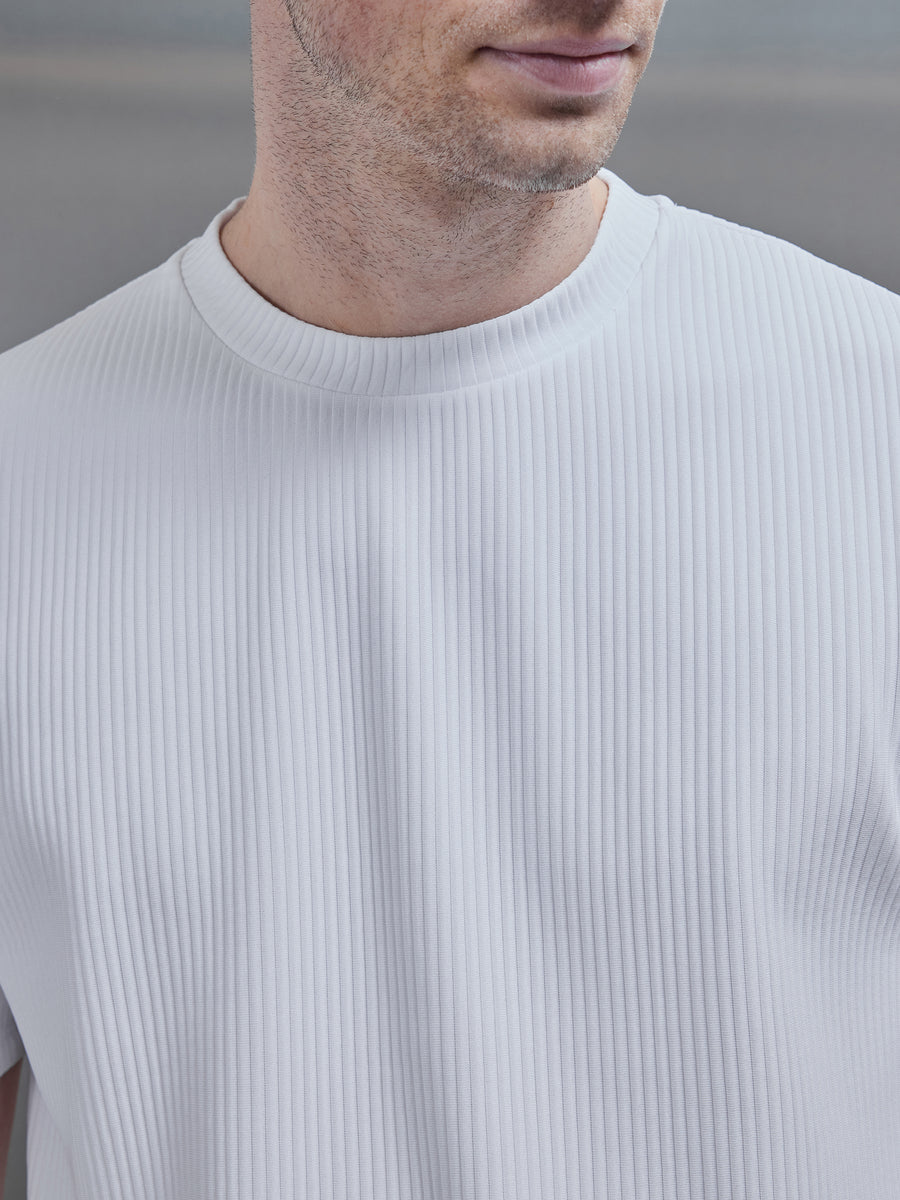 Pleated T-Shirt in White