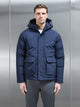 Pocket Puffer Jacket in Navy