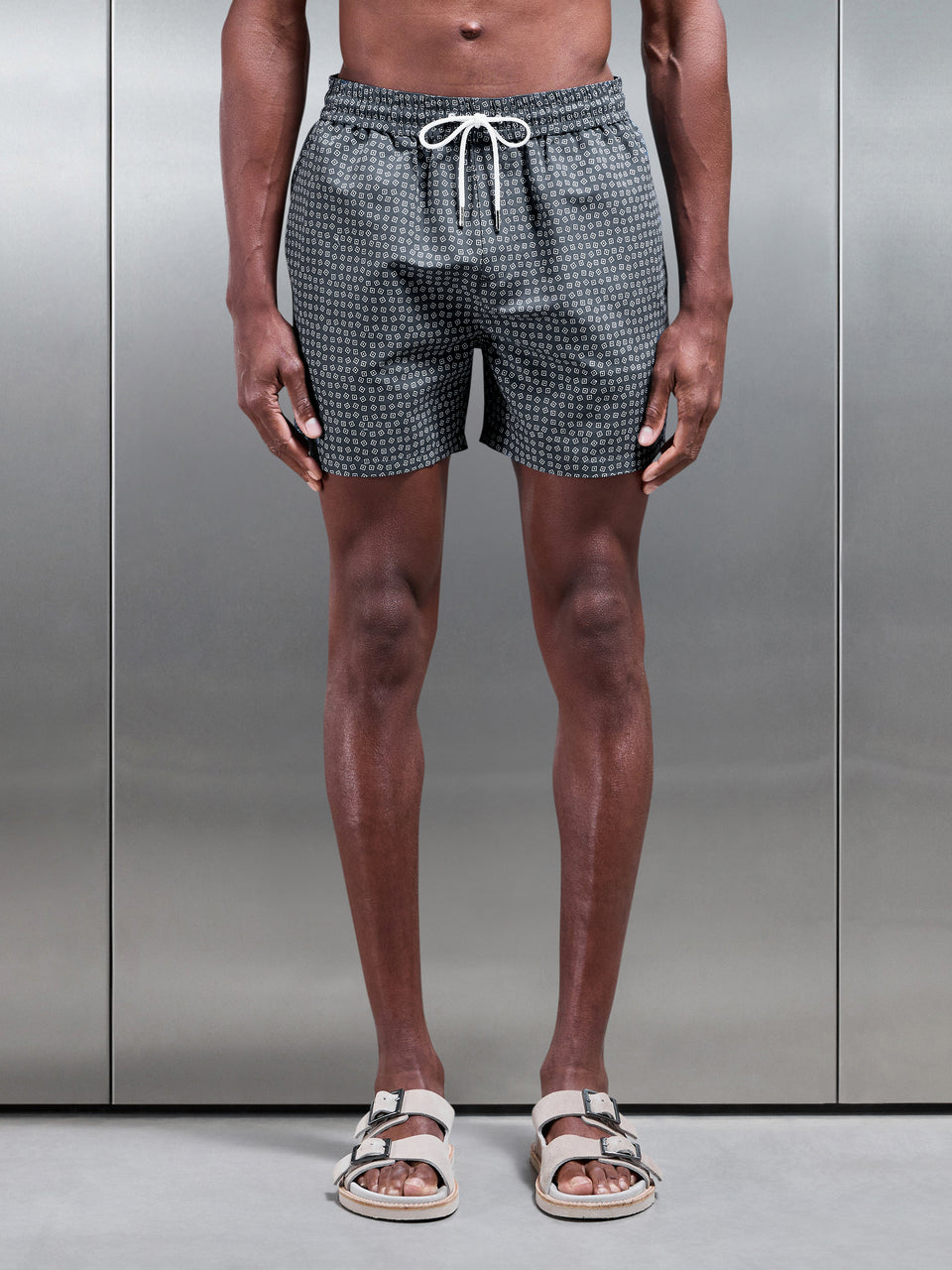 Porto Printed Swim in Grey