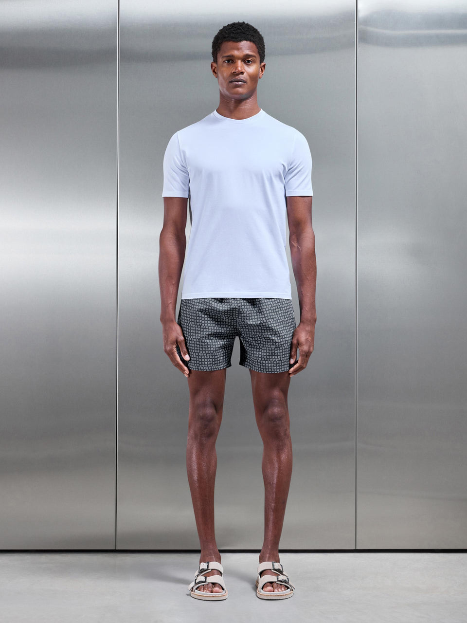 Porto Printed Swim in Grey