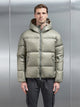 Quilted Down Jacket in Olive