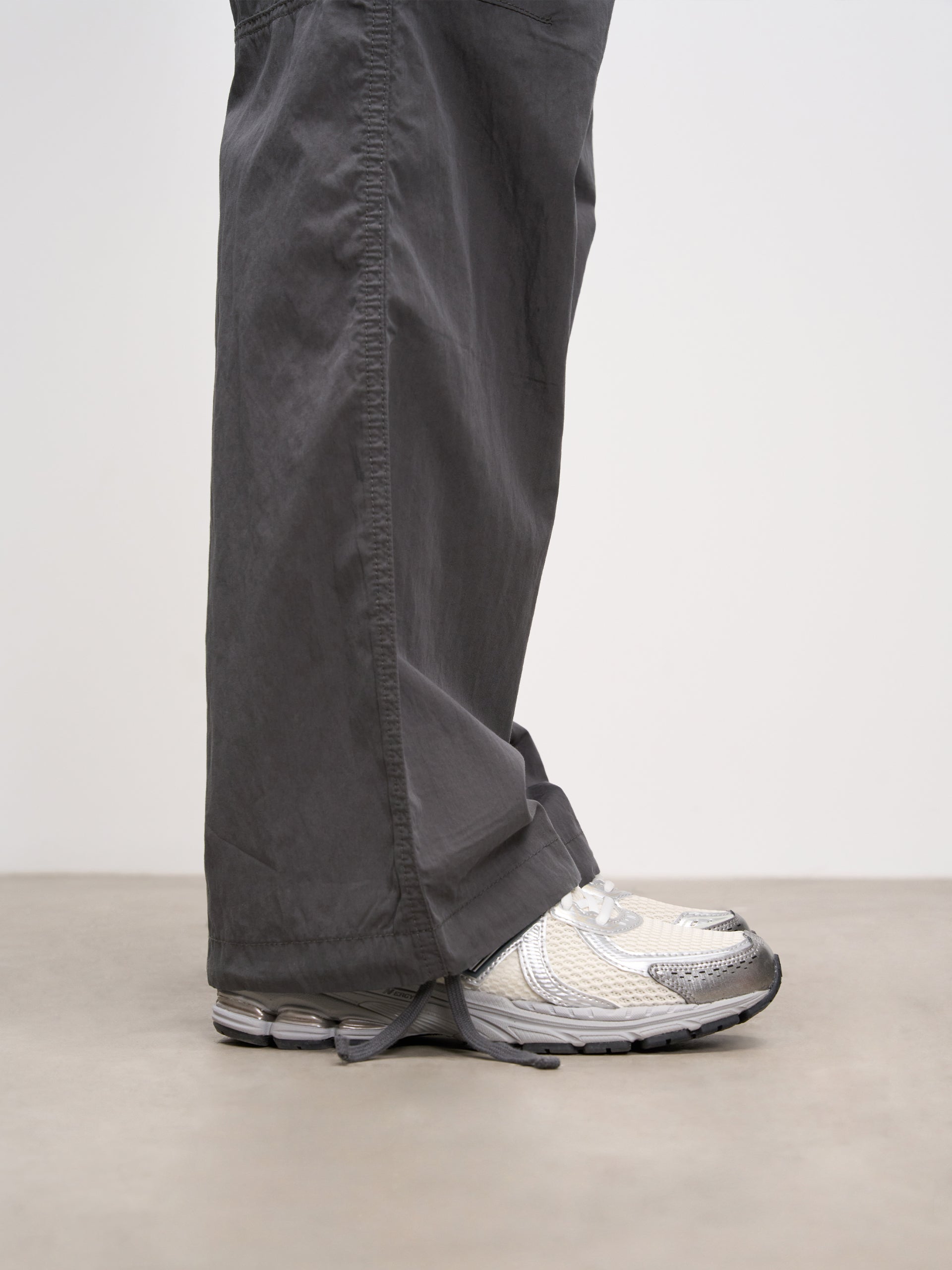 Womens Parachute Cargo Pant in Grey