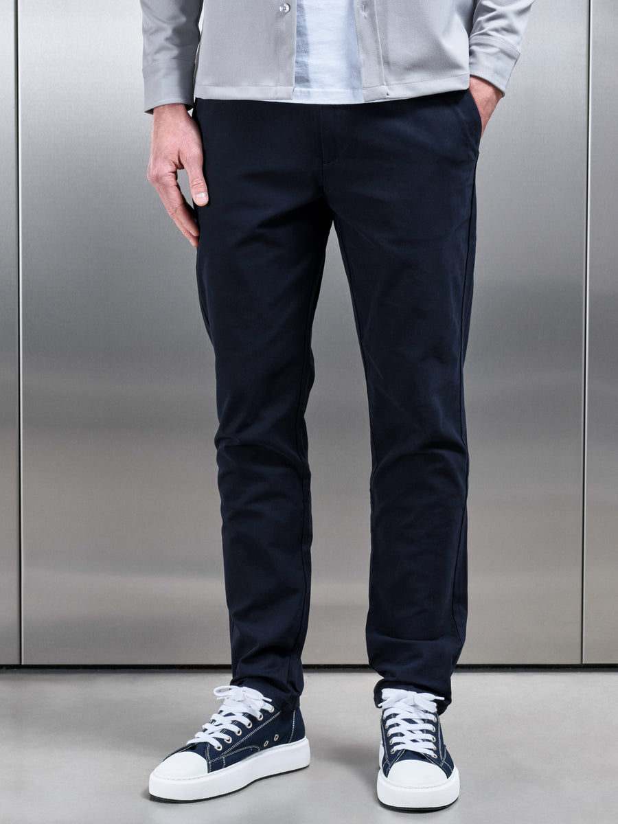 Regular Fit Chino Trouser in Navy