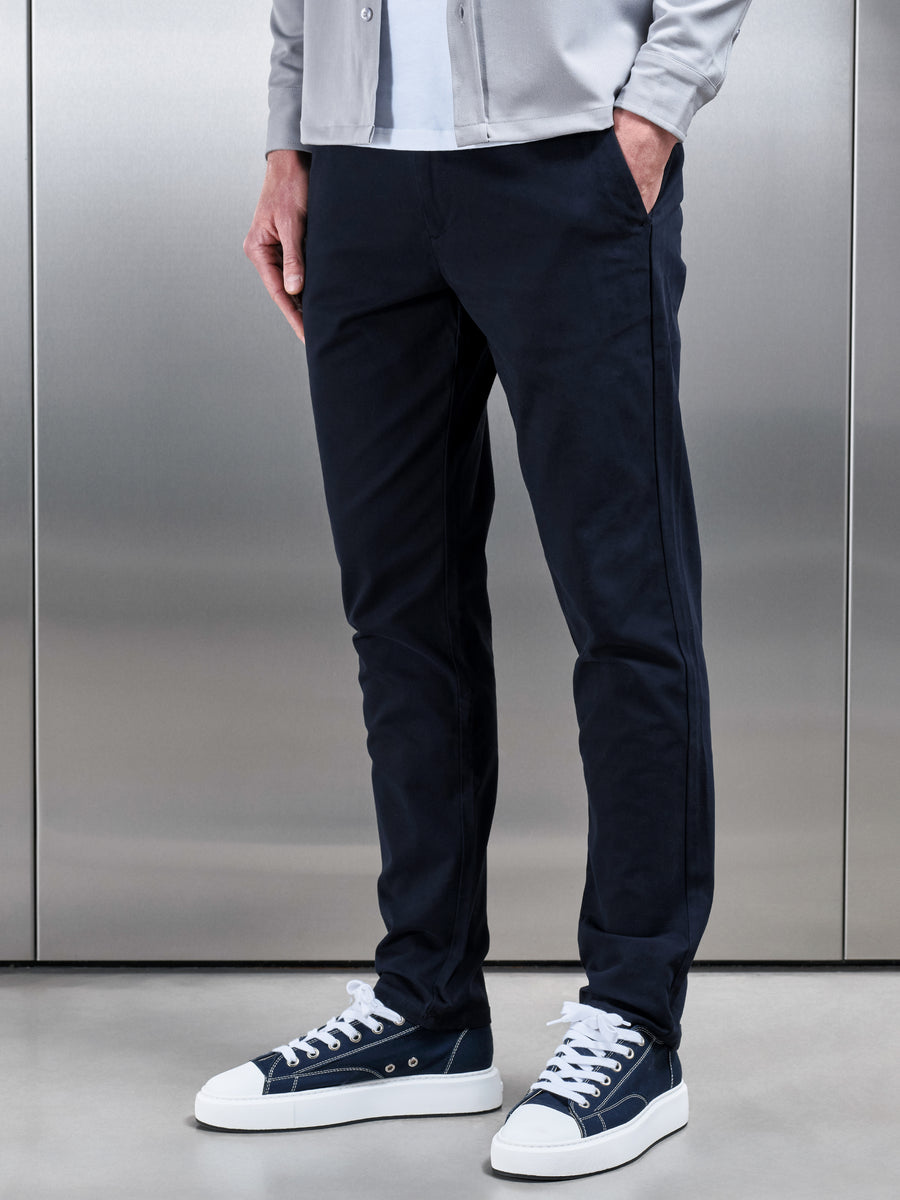 Regular Fit Chino Trouser in Navy