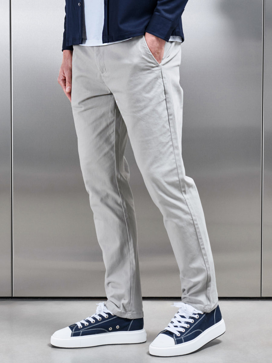 Regular Fit Chino Trouser in Stone