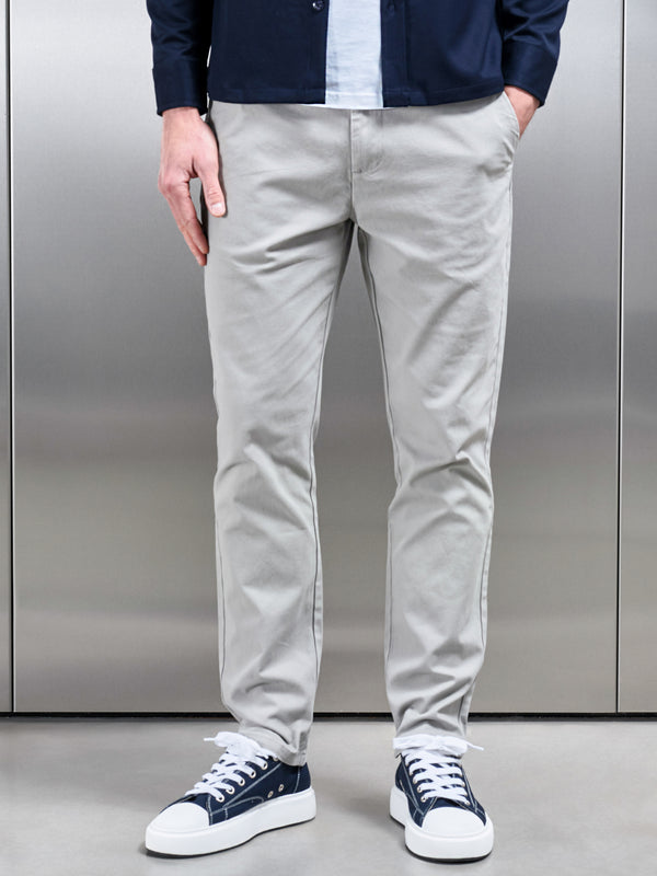 Regular Fit Chino Trouser in Stone