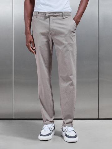 Regular Fit Chino Trouser in Taupe