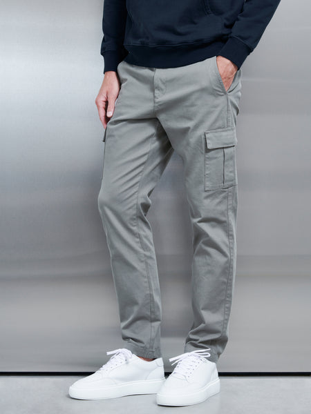 Relaxed Fit Cotton Cargo Pant in Olive