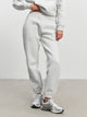 Womens Relaxed Cuffed Jogger in Marl Grey