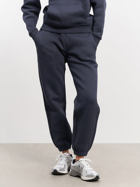 Womens Relaxed Cuffed Jogger in Slate Blue