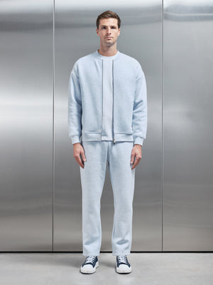 Relaxed Fit Bomber Jacket in Marl Grey