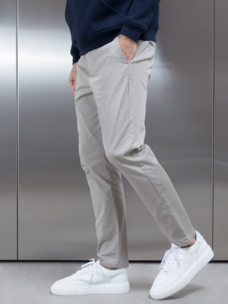 Relaxed Fit Chino Trouser in Stone