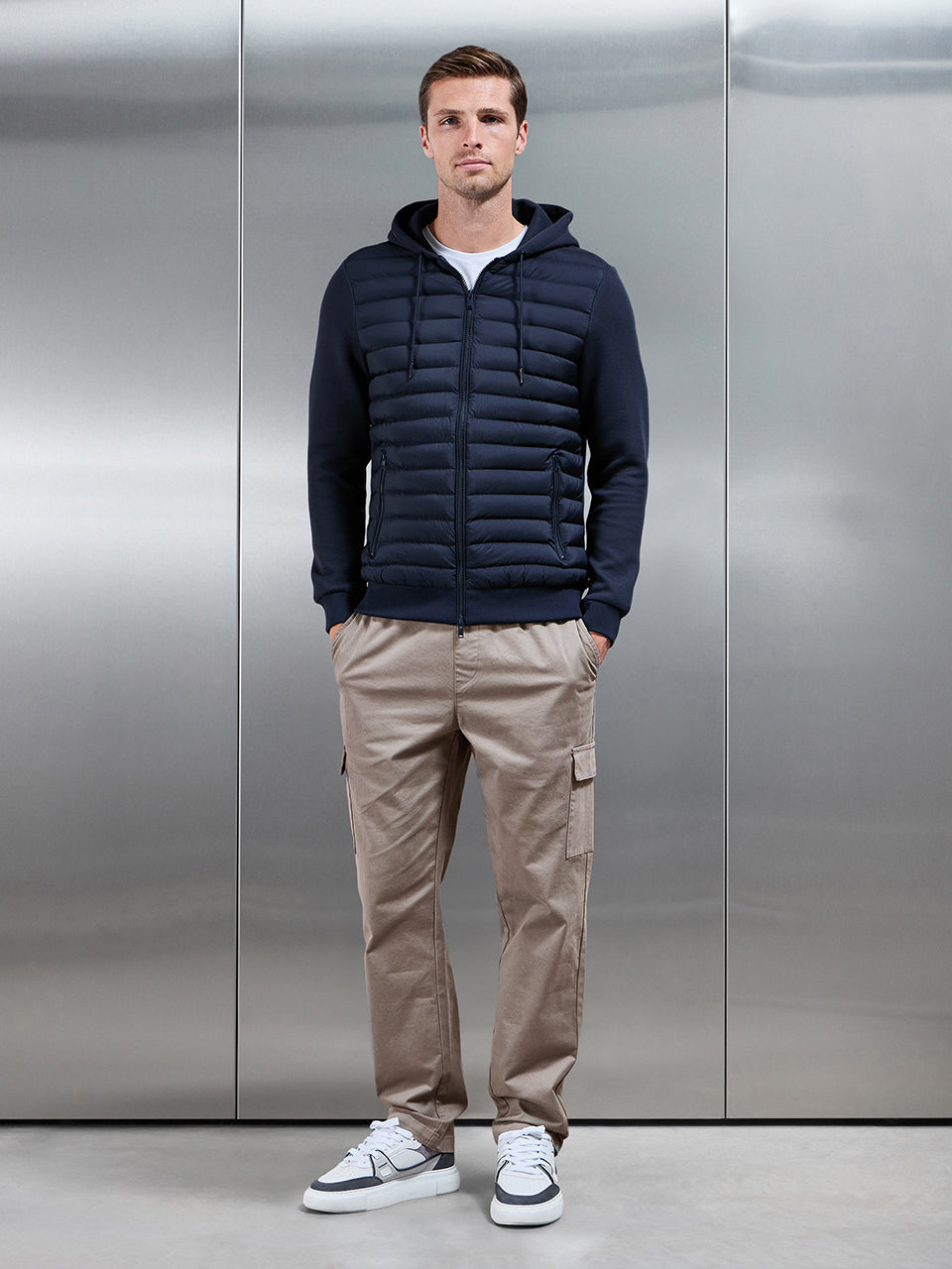 Relaxed Fit Cotton Cargo Pant in Taupe