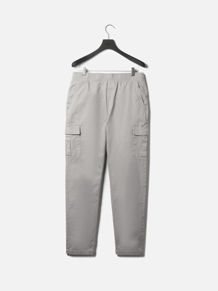 Relaxed Fit Cotton Cargo Pant in Stone