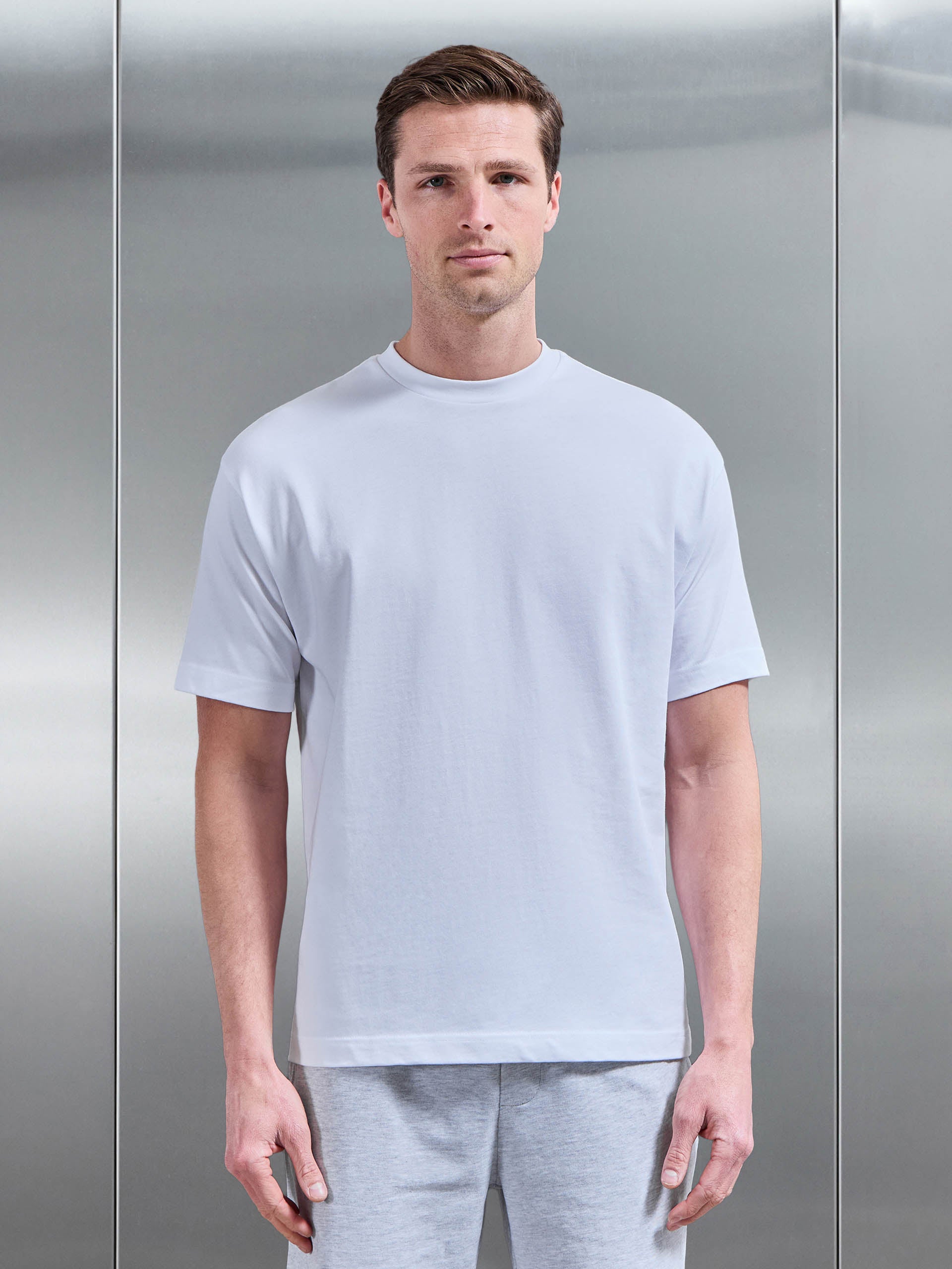 Relaxed Fit Cotton T-Shirt in White